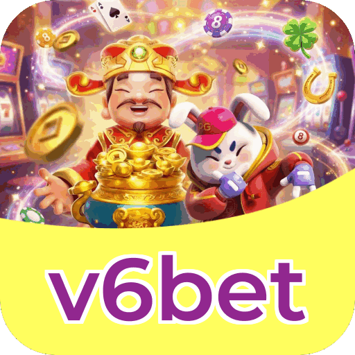 Interface do aplicativo v6bet mostrando jogos disponíveis no iOS e Android